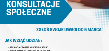 Trwają konsultacje społeczne dotyczące nowej uchwały w sprawie Zabrzańskiego Budżetu Obywatelskiego